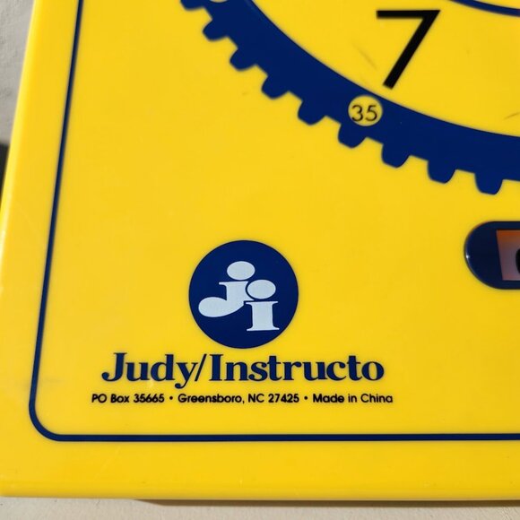 GIANT 16.5" Judy Instructo Teaching Gear Clock Digital Analog Classroom Supplies - Picture 6 of 11